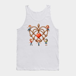 Valentine's Cartoon Delights T-Shirt Tank Top